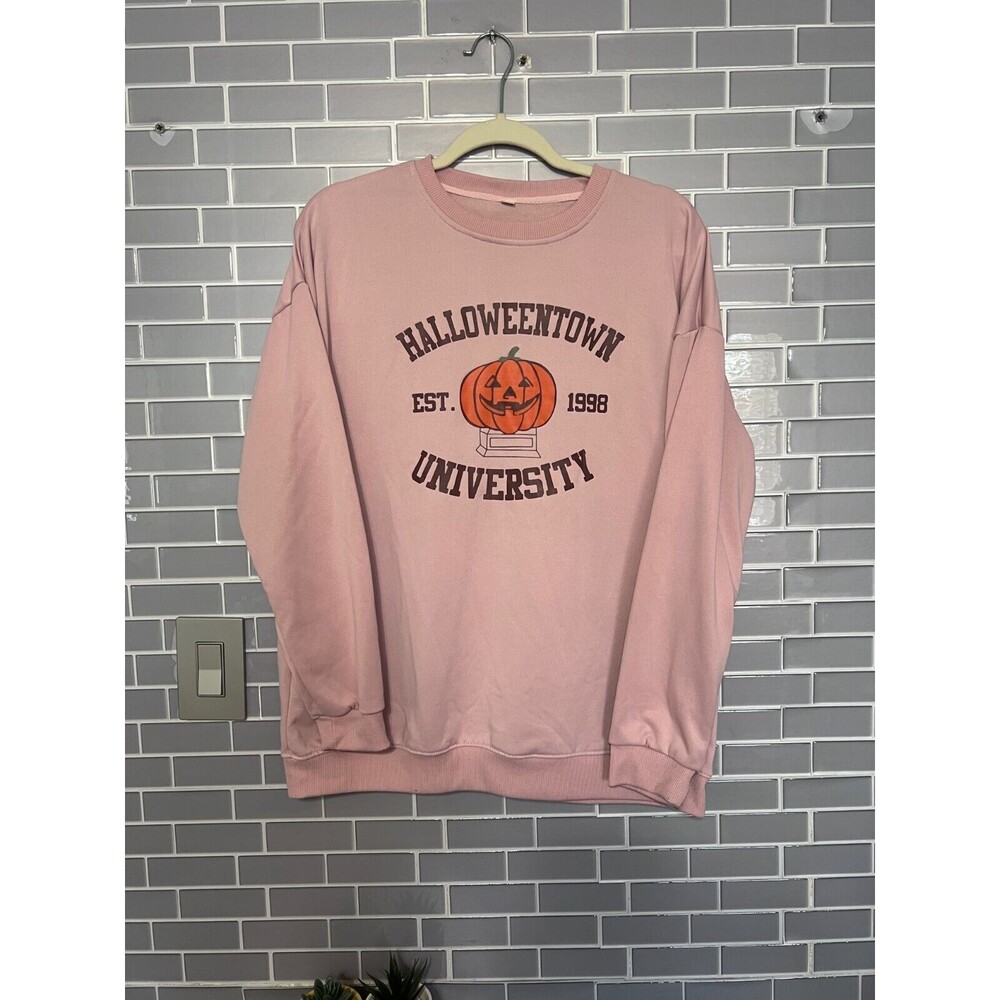 Halloweentown University Sweatshirt – Pink – Size XL – Good Used Condition